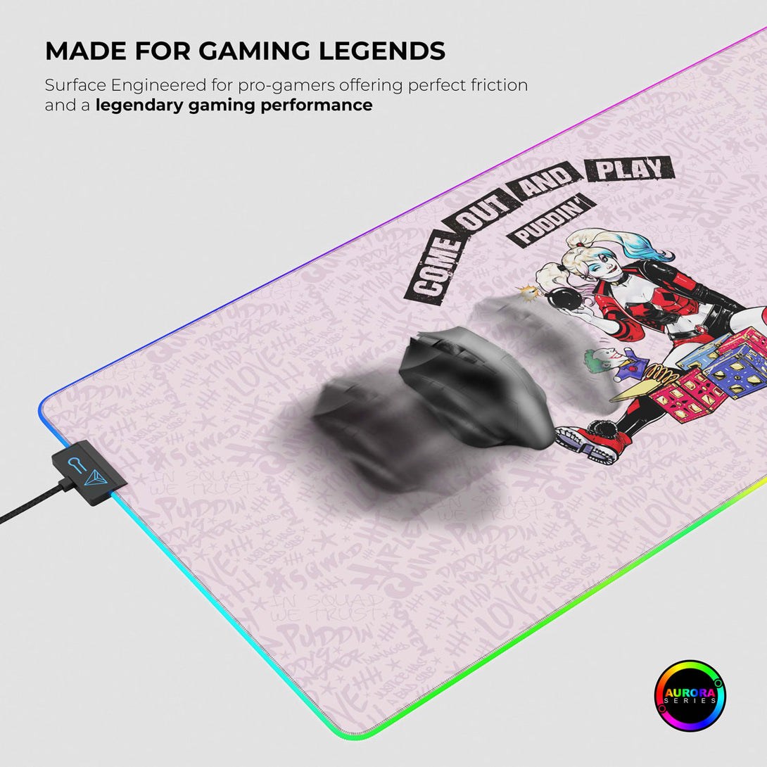 Cybeart Harley Quinn Gaming Mouse Pad - XXL 900mm RGB