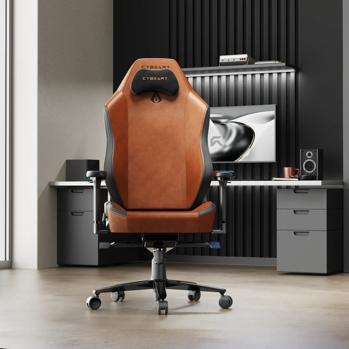 APEX Vintage gaming chair at a home office desk