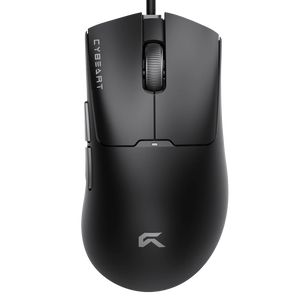 Cybeart Ghost Black gaming mouse, top view