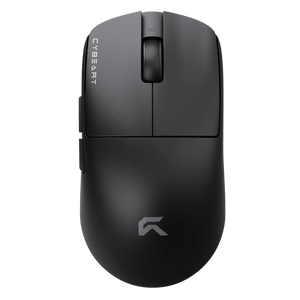 Cybeart Xeus Black gaming mouse, top view