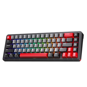 Cybeart Akula 65 Signature Edition gaming keyboard, angled view