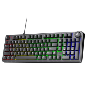 Cybeart Akula 99 Lite Black gaming keyboard, angled view