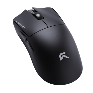 Cybeart Artemis Black gaming mouse, angled view