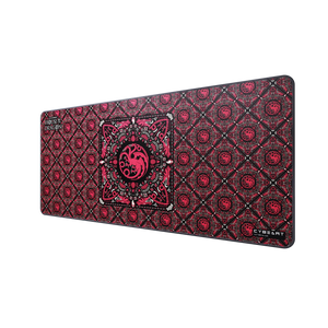 Cybeart House Targaryen gaming mouse pad, 900 MM (XXL) Desk Mat, Rapid Series, angled view