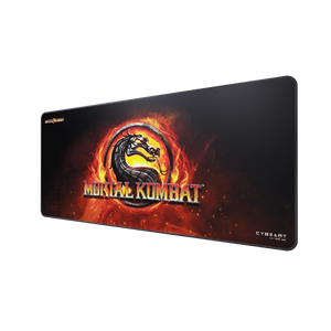 Cybeart Mortal Kombat gaming mouse pad, 900 MM (XXL) Desk Mat, Rapid Series, angled view