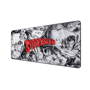 Cybeart Superman Jim Lee Edition gaming mouse pad, 900 MM (XXL) Desk Mat, Rapid Series, angled view