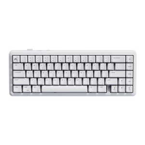 Cybeart Akula 65 White gaming keyboard, top view