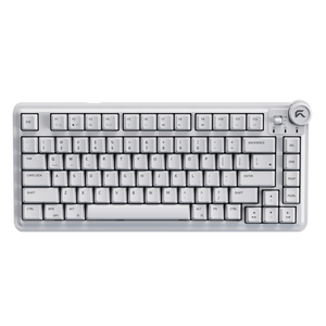 Cybeart Nighthawk 75 White gaming keyboard, top view