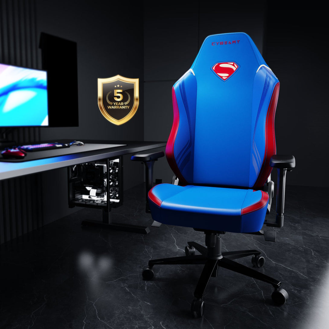 Cybart Superman Gaming Chair | Superman - DC Comics Chairs | Cybeart – Cybeart US