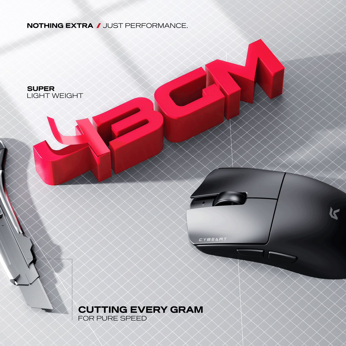 Artemis | 1K 52g Ultra-light Hot-Swap Tri-Mode Gaming Mouse