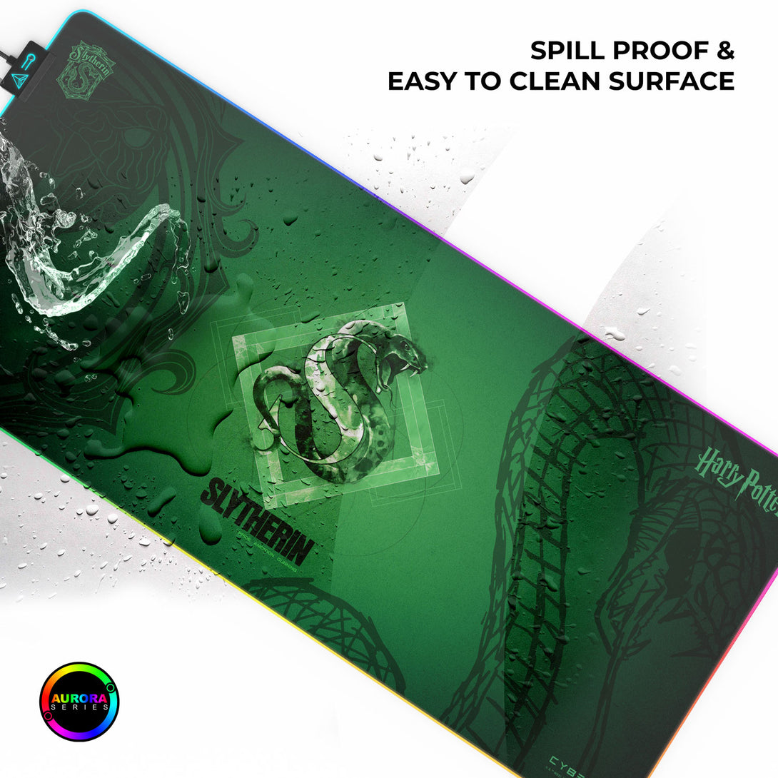 Cybeart Slytherin - Harry Potter Gaming Mouse Pad - XXL 900mm RGB