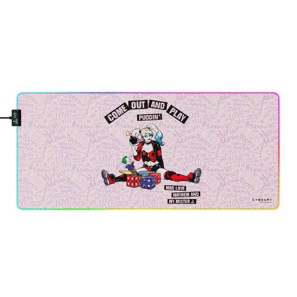 Cybeart Harley Quinn Gaming Mouse Pad - XXL 900mm RGB