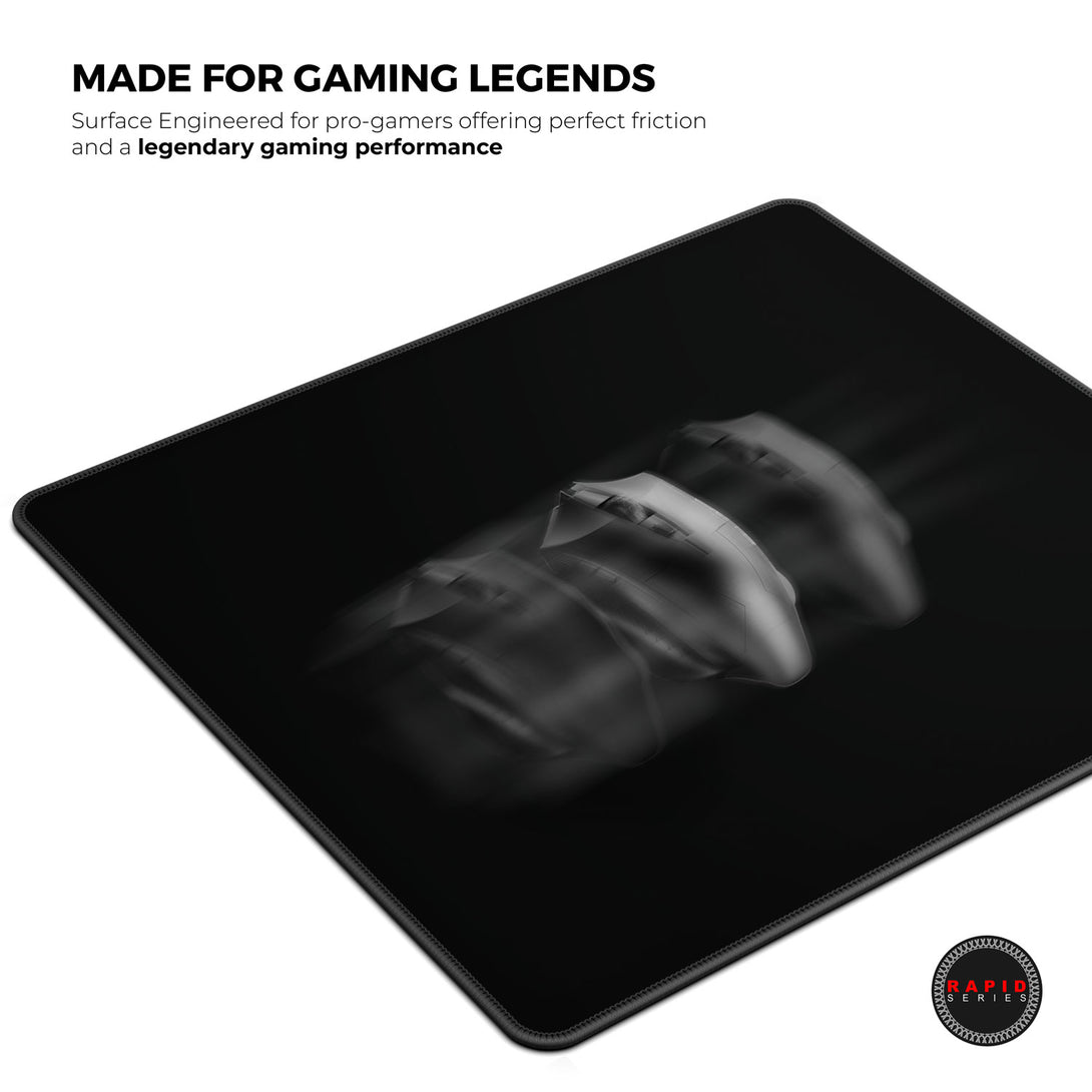 Cybeart Ghost Black Gaming Mouse Pad - Large 450mm