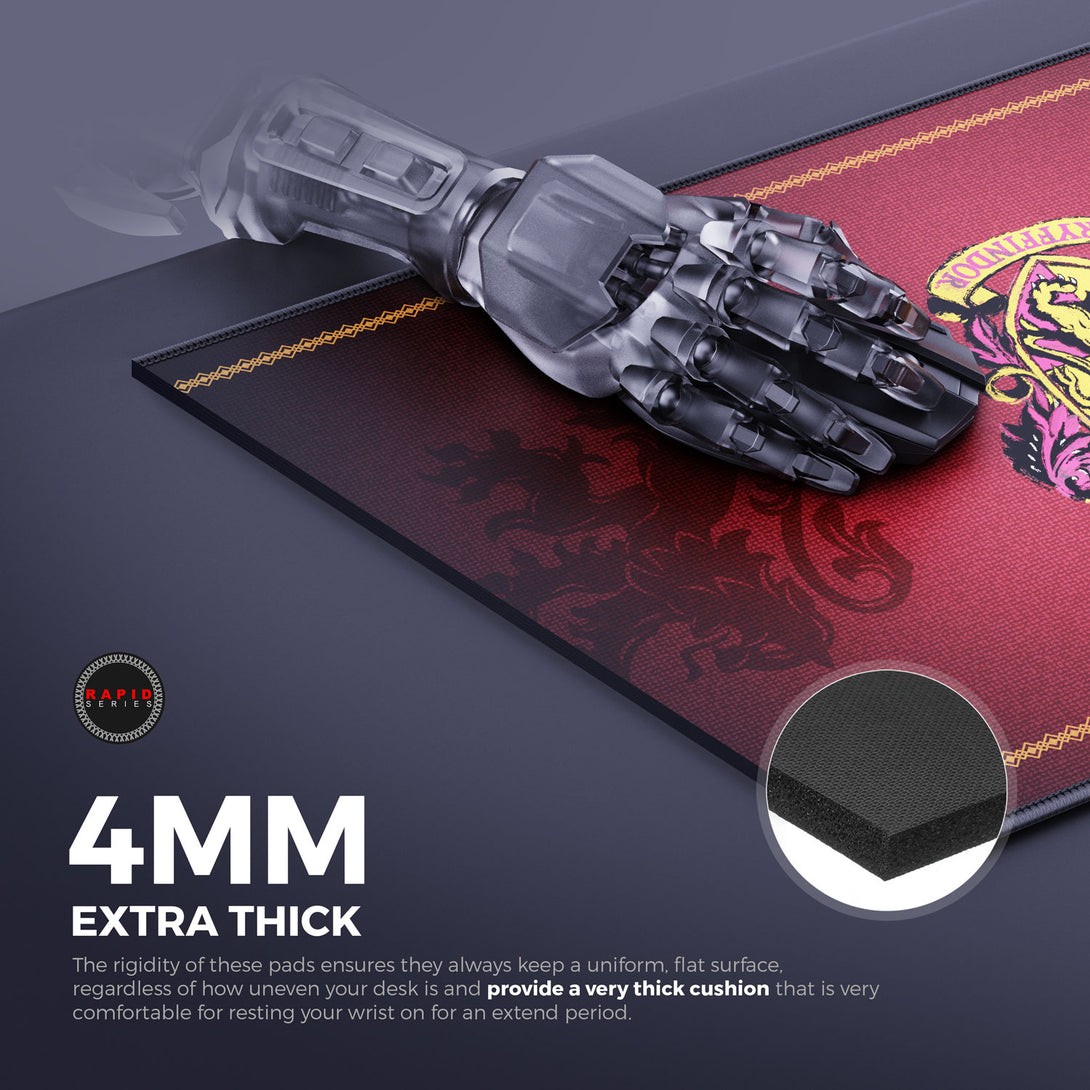 Cybeart Gryffindor Classic - Harry Potter Gaming Mouse Pad - Large 450mm