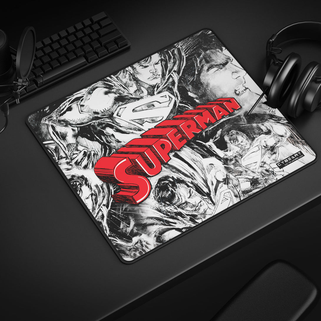 Cybeart Superman Jim Lee Edition Gaming Mouse Pad - Large 450mm
