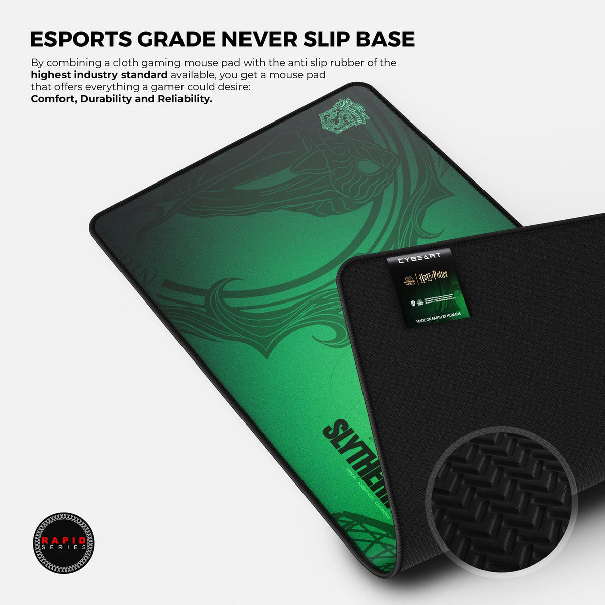 Cybeart Slytherin - Harry Potter Gaming Mouse Pad - XXL 900mm