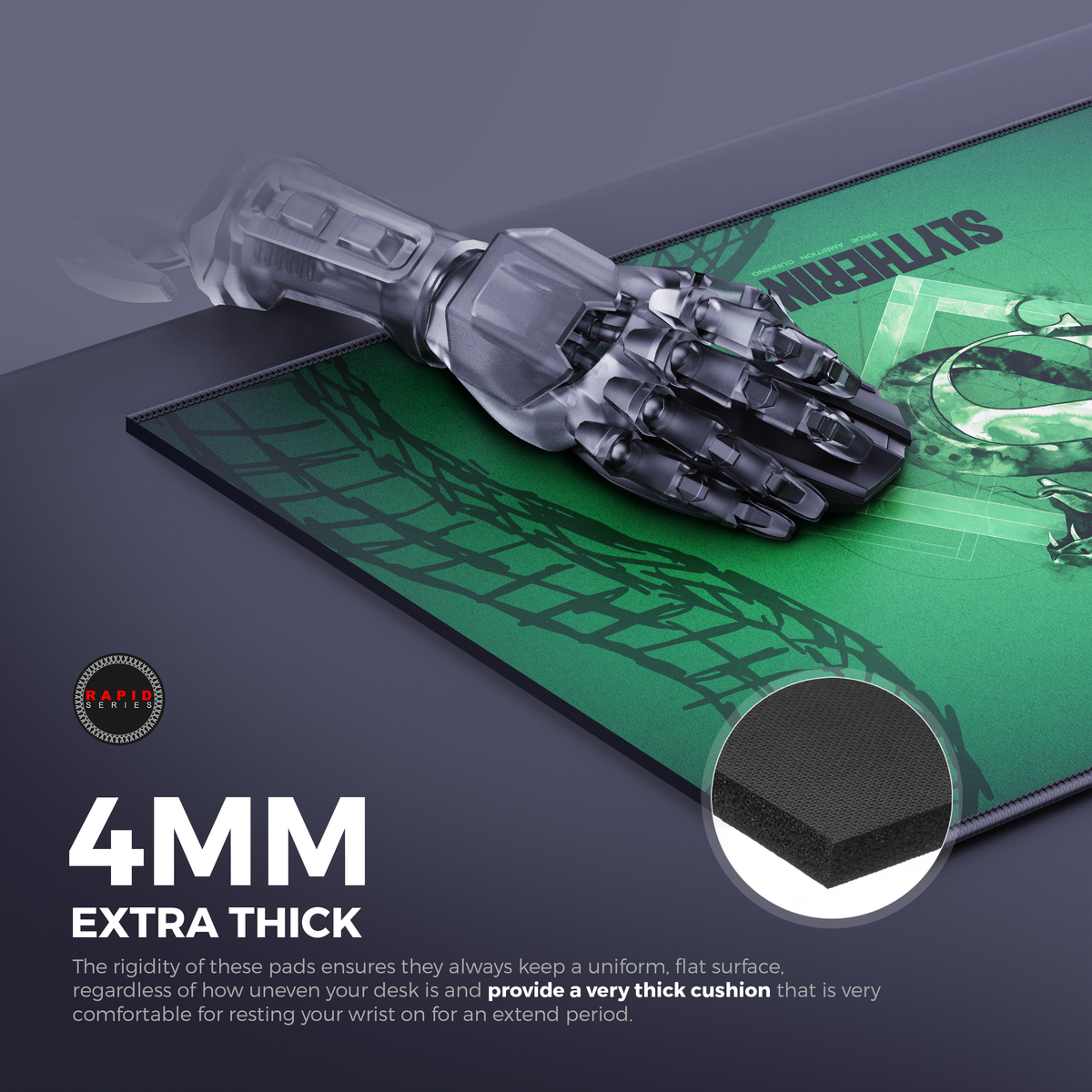 Cybeart Slytherin - Harry Potter Gaming Mouse Pad - XXL 900mm