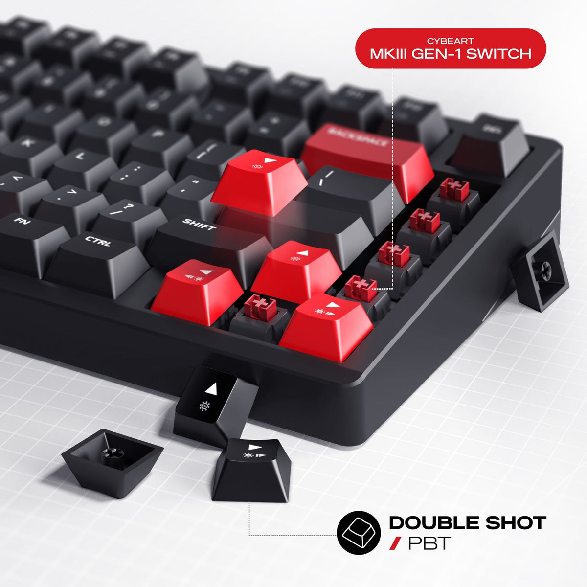 X75 Rhino | TKL CNC Aluminium Tri-Mode  Gaming Keyboard