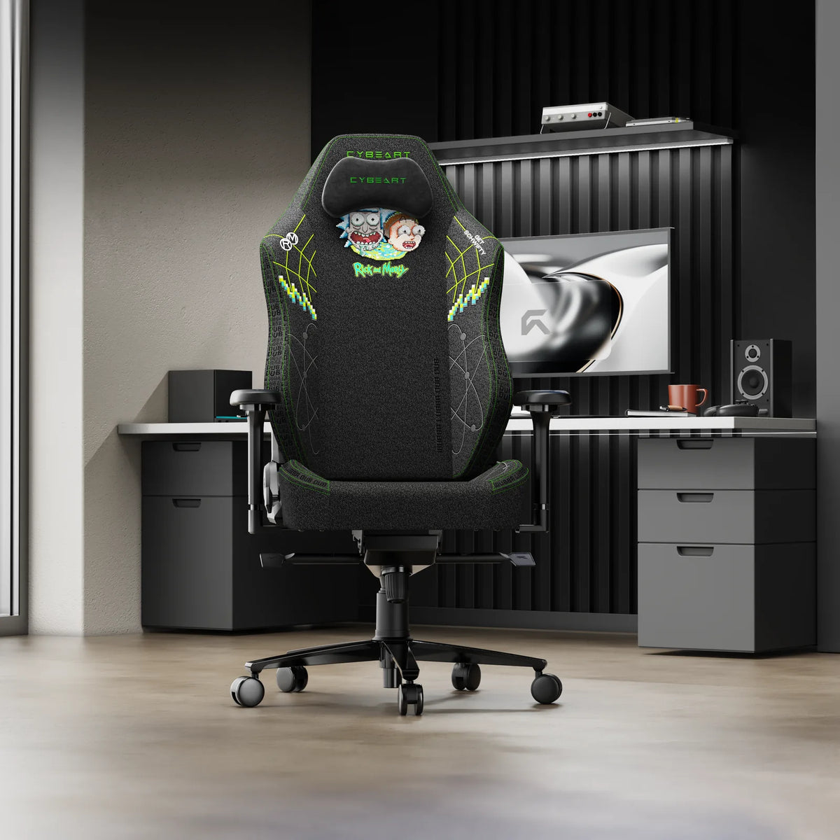Officially Licensed: Rick and Morty on EnduraWeave™ fabric, the only fabric chair in the range.