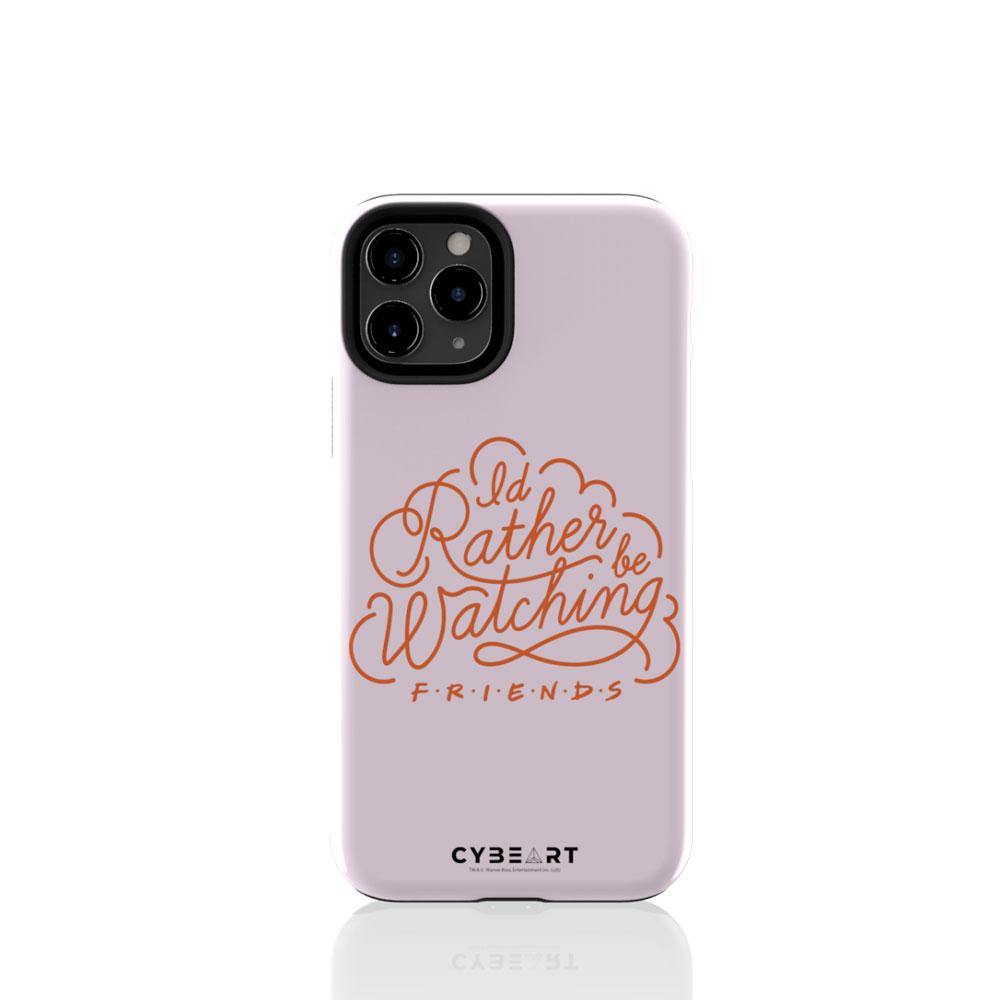 I'd Rather be Watching Friends - Red Text - Cybeart