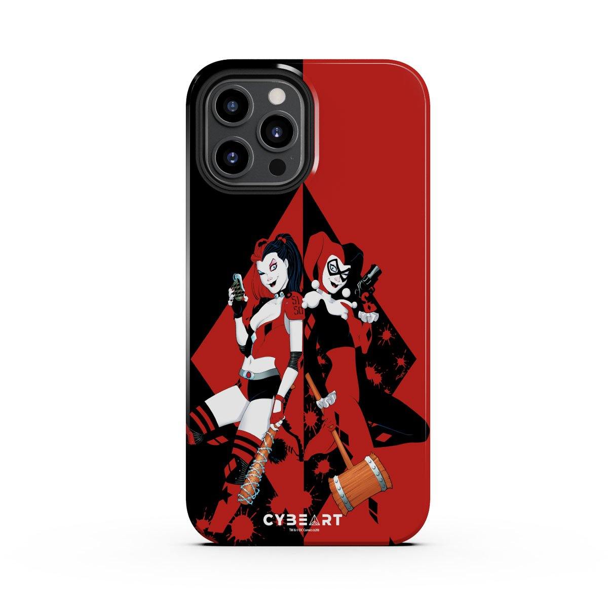 Harley Quinn with SideKick Phone Case DC Comics Phone Case Cybeart