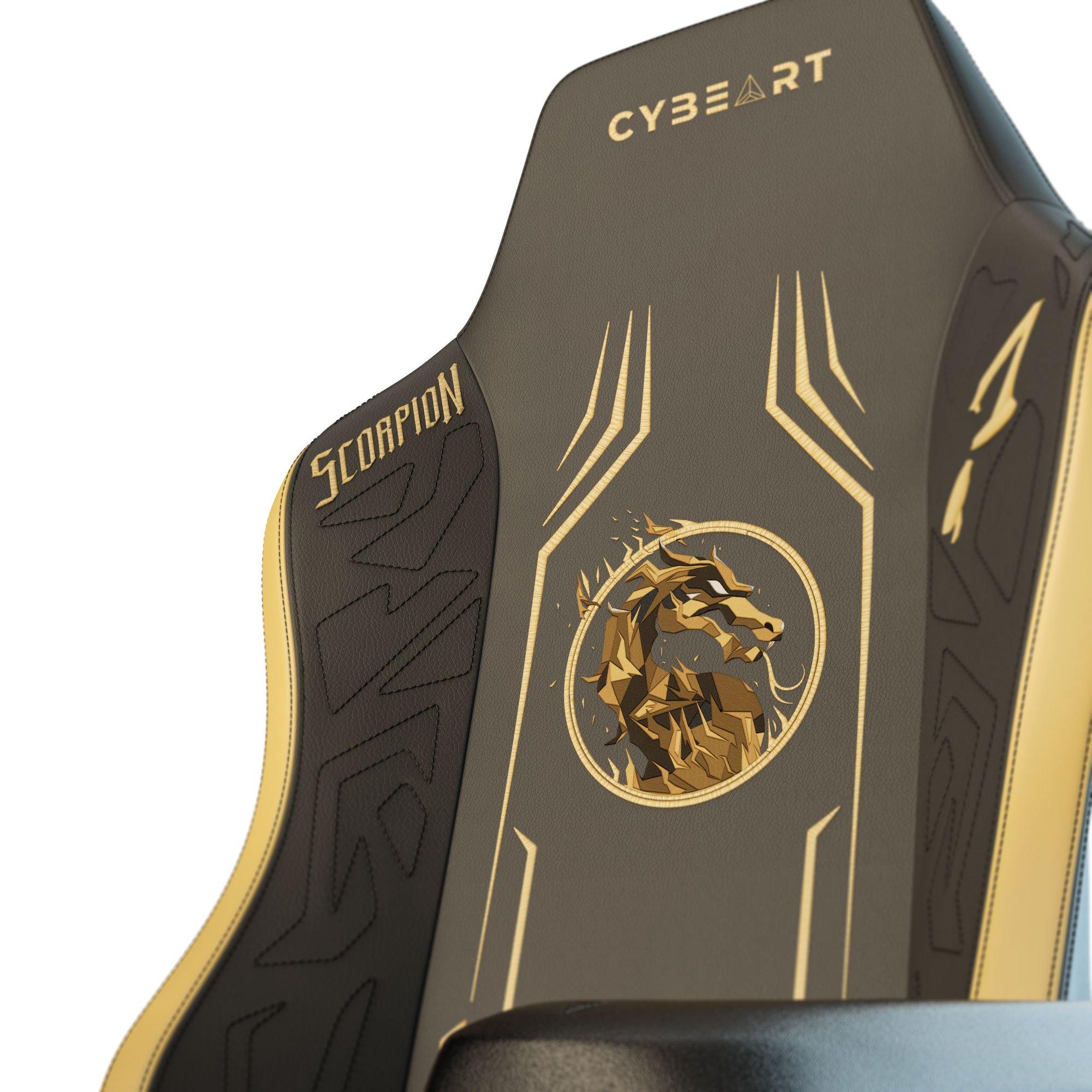 Scorpion Gaming Chair Mortal Kombat Chairs Cybeart   Scorpion  6 