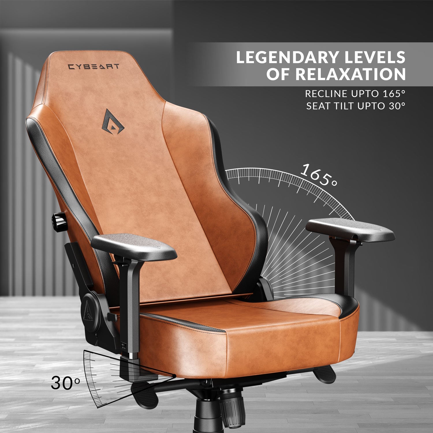 Vintage Brown Gaming Chair Apex Series Chairs Cybeart